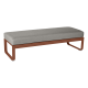 Fermob Bellevie 2-seater ottoman - Grey Taupe