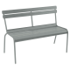 Fermob Luxembourg 2/3-seater bench with backrest-Lapili Grey