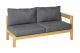 Maxima lounge bench 2-seater Arm-L 